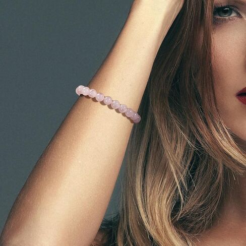 YVVLEE 9 Pcs Crystal Stone Bracelets for Women Men Semi-Precious Gemstone Beaded Bracelets 8mm Natural Stone Beads Bracelet Protection Anxiety Spiritual Stretch Bracelets Set Jewelry in Kuwait