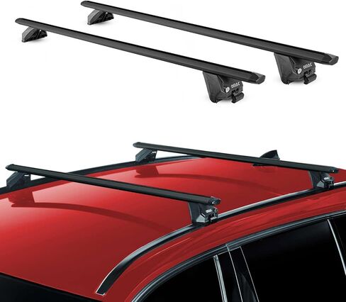 OMAC Roof Rack Cross Bars for Land Rover Discovery Sport 2015-2025 Alu Black 2 Pcs in Saudi Arabia