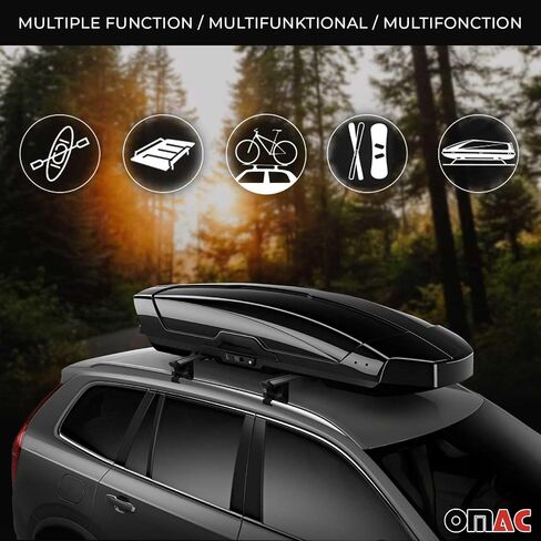 OMAC Roof Rack Cross Bars for Land Rover Discovery Sport 2015-2025 Alu Black 2 Pcs in Saudi Arabia
