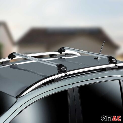 OMAC Roof Rack Cross Bars for Land Rover Discovery Sport 2015-2025 Alu Black 2 Pcs in Kuwait