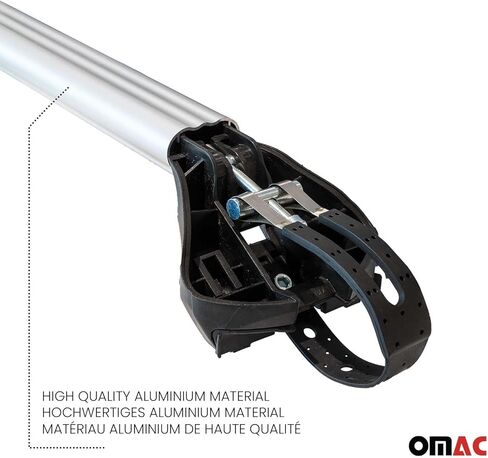 OMAC Roof Rack Cross Bars for Land Rover Discovery Sport 2015-2025 Alu Black 2 Pcs in Kuwait