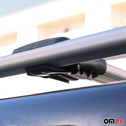 Omac Roof Rack Cross Bars حامل أمتعة لفورد Transit Connect 2014-2019 Gray in Saudi Arabia