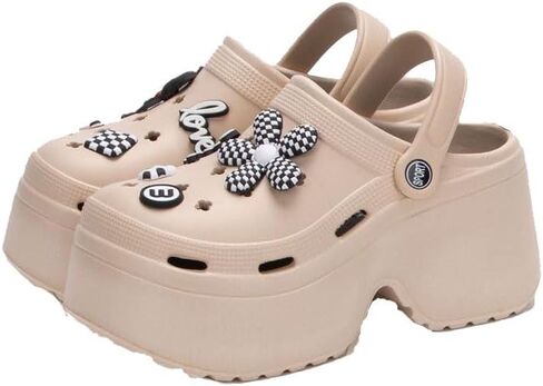 Hight Hight Cheels Mule Slippers Garden Shoes Platform Platfor in Saudi Arabia