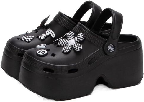 Hight Hight Cheels Mule Slippers Garden Shoes Platform Platfor in Saudi Arabia