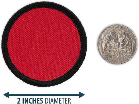 Retro Red and Black Spartan Helmet Silhouette 2012 Patrol Patch - 2" Round (Hook-Fastener) in Saudi Arabia