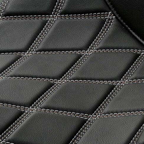 C.C. RIDER Motorcycle Rider Passenger Seat - Bagger Comb Strapped 2-Up One-Piece Fit for Harley Touring Road King FLHR Street Glide FLHX Road Glide FLTRX Electra Glide FLHT 2009-2023 in Saudi Arabia