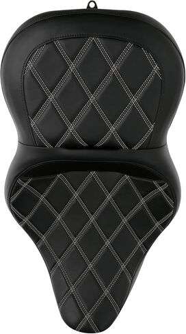 C.C. RIDER Motorcycle Rider Passenger Seat - Bagger Comb Strapped 2-Up One-Piece Fit for Harley Touring Road King FLHR Street Glide FLHX Road Glide FLTRX Electra Glide FLHT 2009-2023 in Saudi Arabia