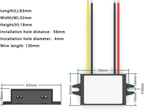 1pc 12V to 13.8V15V19V24V28V Boost Power Module DC-DC Converter car Regulator(1A_13.8V) in Saudi Arabia