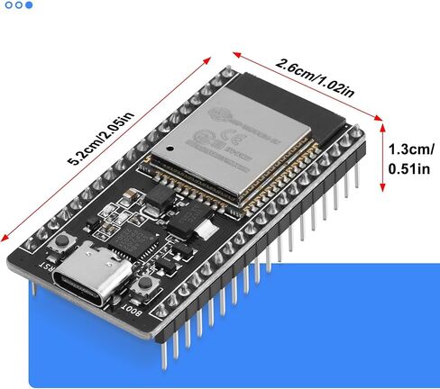 5PCS D1 Mini ESP32 ESP-WROOM-32 WLAN WiFi + Bluetooth IoT Development Board Kit Dual Cores CPU Module USB Interface Compatible with Arduino IDE NodeMCU in Kuwait