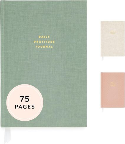 Sugar Paper Gratitude Journal, Daily Guided Gratitude Journal with Prompts for Women & Men, 5 Minute Journal for Self Care, Mindfulness & Reflection, 5.5" x 8", Sage in Saudi Arabia