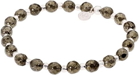 Gorjana Power Gemstone Elastic Bracelet for Strength, Silver 194-209-30-S in Saudi Arabia