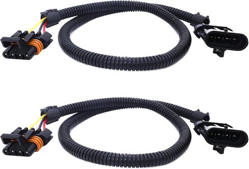 HiSport 4 Pin 4-Way Header Extension Wiring Sensor 24" Harness 2 PCS for O2 Sensor Compatible with Camaro Firebird Corvette Ls1 Ls6 Lt4 O2 in Saudi Arabia