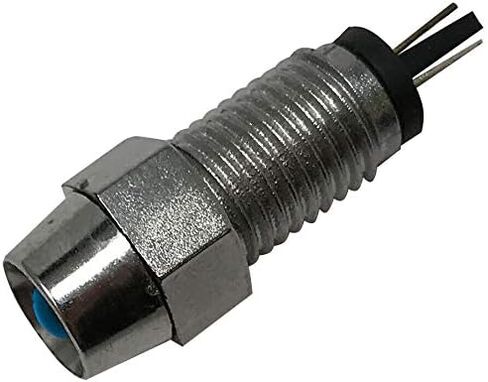 Sherco -Auto Universal 12V Blue LED LED LED DASH PLAY PILOT LIGHT - Chrome - 5 Pack in Saudi Arabia
