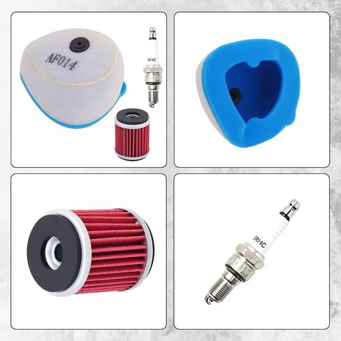 Air Filter Oil Filter Spark Plug Compatible with Yamaha WR250F 2001-2002/WR400F 1998-2000/WR426F 2000-2002/YZ125 1997-2020/YZ125X 2020/YZ250 1997-2020/YZ250F 2001-2013 in Saudi Arabia