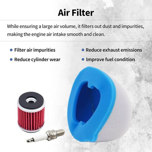 Air Filter Oil Filter Spark Plug Compatible with Yamaha WR250F 2001-2002/WR400F 1998-2000/WR426F 2000-2002/YZ125 1997-2020/YZ125X 2020/YZ250 1997-2020/YZ250F 2001-2013 in Saudi Arabia
