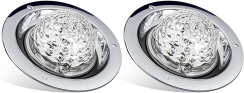 Partsam 2pcs مصابيح البطيخ ذات اللون المزدوج العلامة الأزرق LED. in Kuwait