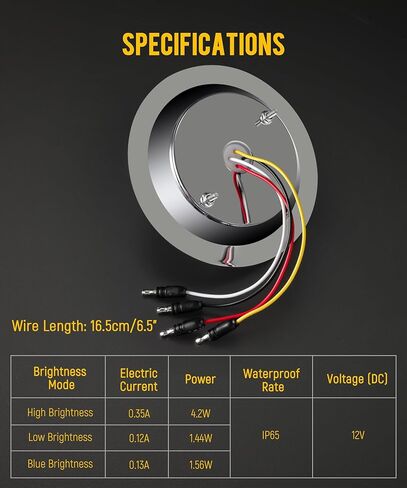 Partsam 2pcs مصابيح البطيخ ذات اللون المزدوج العلامة الأزرق LED. in Kuwait