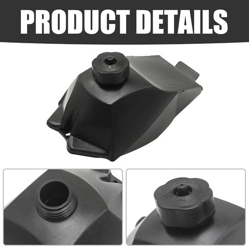 Black Plastic Gas Petrol Fuel Tank, 2 Stroke Fuel Tank, Suitable for 47cc 49cc Chinese Mini Moto Quad 4 Wheeler Dirt Bike Minimoto Kids ATV in Saudi Arabia