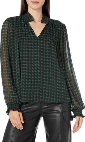 Karl Lagerfeld Women's Houndstooth Blouse in Saudi Arabia