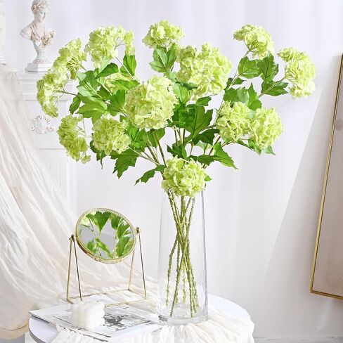 Waipfaru 4pcs الزهور الاصطناعية الكوبية ، زهور اللمس الحقيقية ، 26.8 "الزهور الكوبية المزيفة ، اللاتكس الحقيقي لمسة مائية ، زهور مزيفة للمنزل ديكور حفل زفاف حفل زفاف ، أخضر in Saudi Arabia