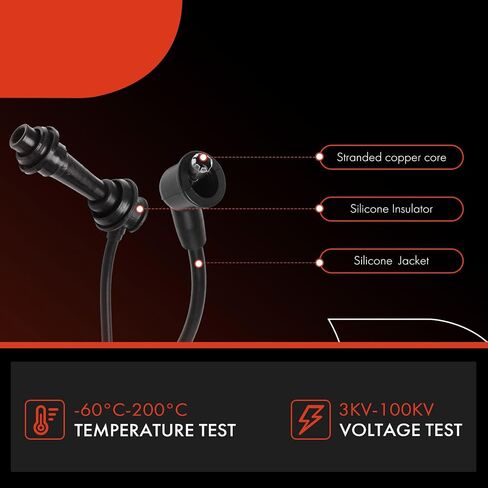 A-Premium 6PCS Spark Plug Wires Compatible with Toyota Celica 1990-1991, MR2 1991-1992, 2.0L in Saudi Arabia
