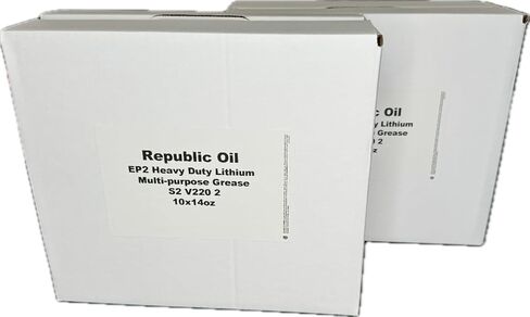2 صناديق / 20 أنابيب قسط "" EP2 "" #2 Lithium Lithium Grease 10x14oz | مقارنة مع S2 V220 2 | Multifak EP2 | #2 | EP2 | الضغط الشديد | البناء | الخدمة الثقيلة | زراعة in Saudi Arabia