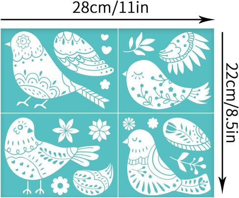 Olycraft 2pcs 11 × 8.6 بوصة الدب ذاتي الشاشة الحريرية الطباعة استنسل جبل غابة الحرير شاشة الحرير شاشة stencil stener in Saudi Arabia
