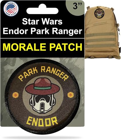 Star Warz Endor Scout Trooper Park Ranger Patch Funny Funder | بقع النجوم وارز بواسطة Redheheadtshirts | تصحيح الروح المعنوية مضحك Scout Trooper Patch in Saudi Arabia