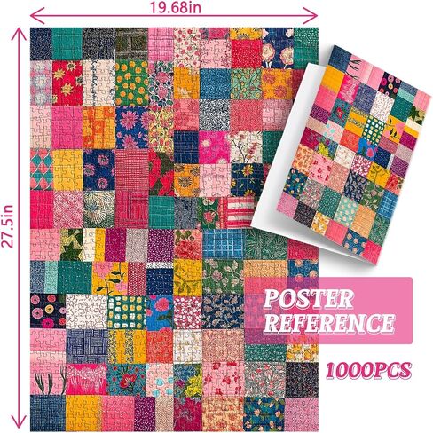 Wildflower 1000 Piece Puzzle for Adults, PICKFORU Whispering Blooms Summer Flower Garden Jigsaw Puzzle, Challenging Retro Vibrant Sunflower Vase Theme as Home Decor in Saudi Arabia