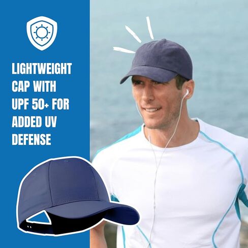 POWERCAP ICE Baseball Hat – Instant Cooling with Reusable Ice Packs UPF 50 UV Sun Protection for Hot Weather - PCIC-1026 in Kuwait