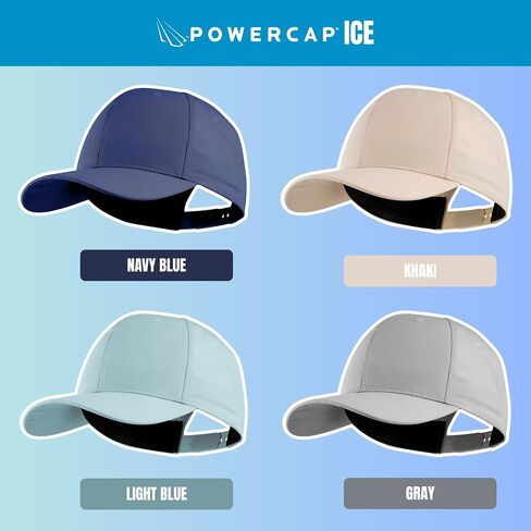 POWERCAP ICE Baseball Hat – Instant Cooling with Reusable Ice Packs UPF 50 UV Sun Protection for Hot Weather - PCIC-1026 in Kuwait