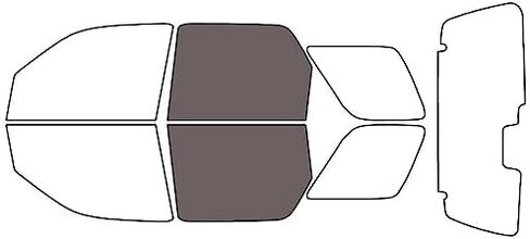 Rvinyl Window Tint Kit Compatible with Ford Escape 2001-2007 - Black 35% - Single Ply No Bubble Film - Do it Yourself Vehicle Front Precut Kit in Saudi Arabia