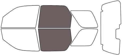 Rvinyl Window Tint Kit Compatible with Ford Escape 2001-2007 - Black 35% - Single Ply No Bubble Film - Do it Yourself Vehicle Front Precut Kit in Saudi Arabia