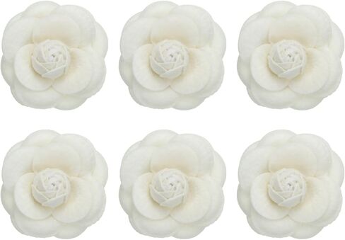 Patikil Camellia Fabric Pin Flower Brooch Flower Flowers Flowers Forches for Women Girls Cloth Party Party Accessories Hights Jewelry Gift in Kuwait