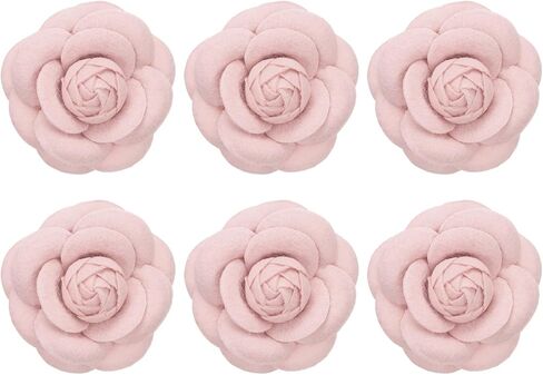 Patikil Camellia Fabric Pin Flower Brooch Flower Flowers Flowers Forches for Women Girls Cloth Party Party Accessories Hights Jewelry Gift in Kuwait