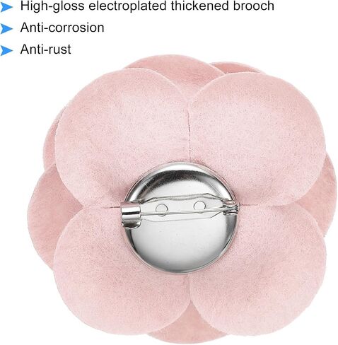 Patikil Camellia Fabric Pin Flower Brooch Flower Flowers Flowers Forches for Women Girls Cloth Party Party Accessories Hights Jewelry Gift in Kuwait