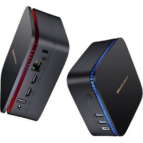 كمبيوتر بلاك فيو ميني إنتل 12th N95، ميني بي سي نافذة 11 برو 16 جيجابايت رام 1 تيرابايت SSD، كمبيوتر ميكرو يدعم توسيع 2 تيرابايت، شاشة HDMI مزدوجة 4K، واي فاي مزدوج، BT4.2، كمبيوتر مكتبي صغير مدمج وفعال in Kuwait