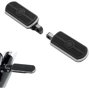 TCMT Motorcycle Foot Pegs Rest Pedal 10mm Male Mount Footrest Foot Pegs Fit For Harley Davidson Touring Street Glide Road King FLHR Sportster XL 883 XL1200 in Kuwait