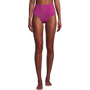 Lands' End Women's Chlorine Resistant Shine High Waisted Bikini Bottoms in Kuwait