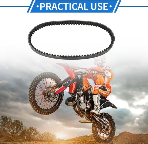 حزام محرك متوافق مع Yamaha CV50 Jog 2001-2002 ، ألياف مطاطية مقاومة للارتداء السوداء in Saudi Arabia