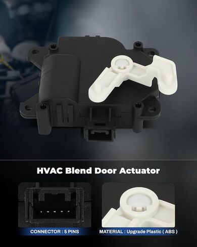 LUJUNTEC Blend Door Actuator Replaces 604-176 Replacement Heater Blend Door Levers Fit for Cadillac for STS 2005-2010 1PC Air Door Actuator 89023397 in Saudi Arabia