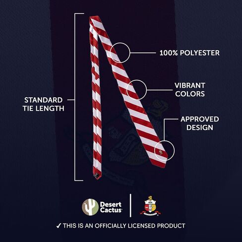 Desert Cactus Kappa Alpha Psi Tie Polyester 100 ٪ مع شعار مرخص رسميًا (النمط A) in Saudi Arabia