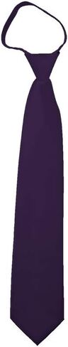 Solid Color Men's 17" Zipper Tie in Kuwait