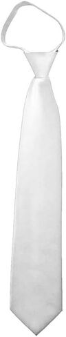 Solid Color Men's 17" Zipper Tie in Kuwait