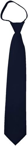 Solid Color Men's 17" Zipper Tie in Kuwait