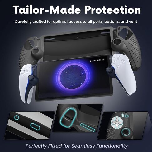 TNP Protective Case for PlayStation Portal - Silicone Skin Cover for PS Portal Shell with Anti-Slip, Shock-Absorption, Anti-Fingerprint, Scratch-Resistant, White in Saudi Arabia