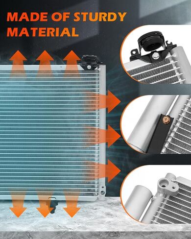 OCPTY Aluminum A/C Condenser Replacement Fit for 2005-2006 for Scion for xA 1.5L 2005-2006 for Scion for xB 1.5L in Saudi Arabia