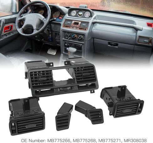 Acouto Dashboard Air Outlet Vent Kit لـ Pajero Montero 1990-2004 - تسهيل التثبيت ، مواد ، تتناسب مع وظيفة تبديد الحرارة in Saudi Arabia