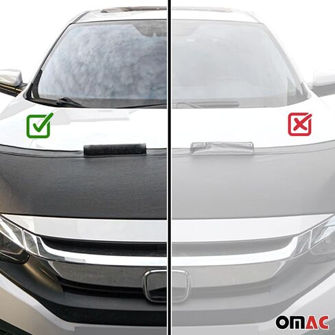 OMAC Car Bonnet Mask Hood Bra for Nissan Frontier 2005-2021 Black 1 Pc in Kuwait