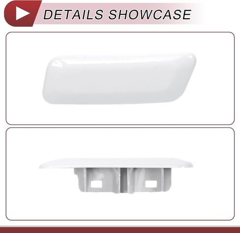 Front Left Bumper Headlight Washer Nozzle Cover Cap No.8504560060A0 Bumper Trim Nozzle Cover for Lexus GX460 2010-2013 White Plastic 1 Pc in Saudi Arabia